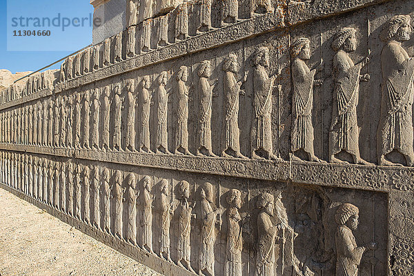 Iran  Persepolis-Stadt  Ruinen von Persepolis  Apadana-Palast
