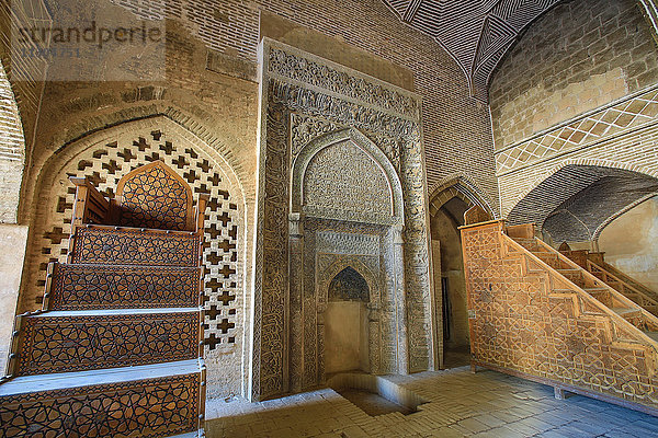 Iran  Isfahan Stadt  Masjed-e Jame (Freitagsmoschee) UNESCO  Weltkulturerbe  West Iwan  Zimmer von Sultan Uljeitu