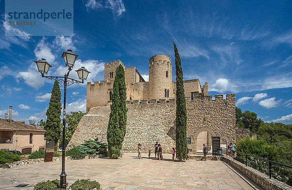 Spanien  Katalonien  Provinz Barcelona  Stadt Castellet  die Burg