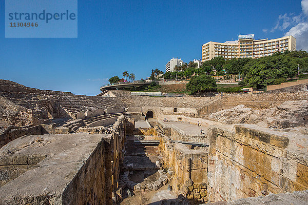 Spanien  Katalonien  Stadt Tarragona  Römisches Amphitheater  UNESCO-Welterbe
