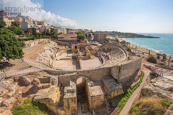Spanien  Katalonien  Stadt Tarragona  Römisches Amphitheater  UNESCO-Welterbe