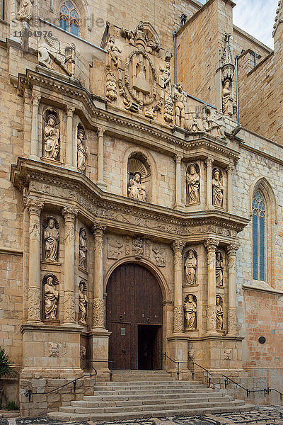 Spanien  Katalonien  Provinz Tarragona  Stadt Montblanch  Kirche San Maria la Major  Barock