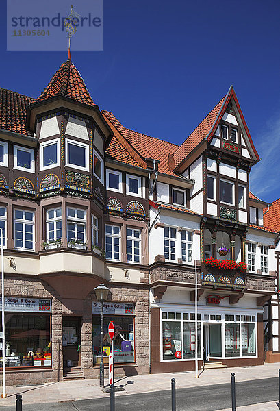 Stadthaus auf dem Marktplatz von Blomberg  Weser Bergland  Nordrhein-Westfalen