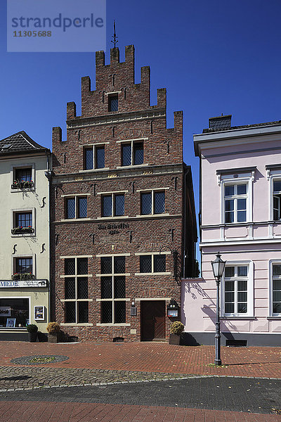 Haus Im Scheffel  Holzmarkt von Rheinberg  Niederrhein  Nordrhein-Westfalen