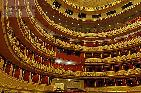 Wiener Staatsoper  Sitzplätze  Zuschauerraum