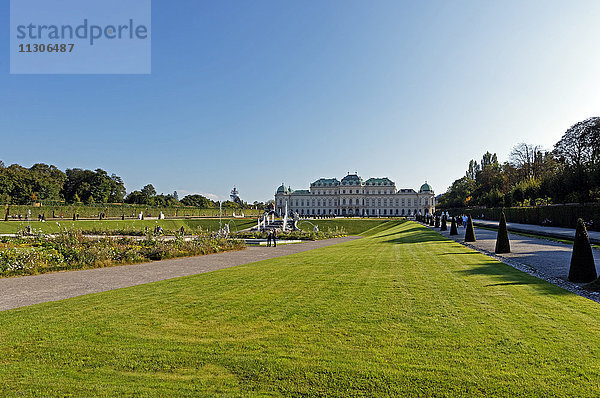 Schloss  Belvedere  oberes Belvedere  Kaskade