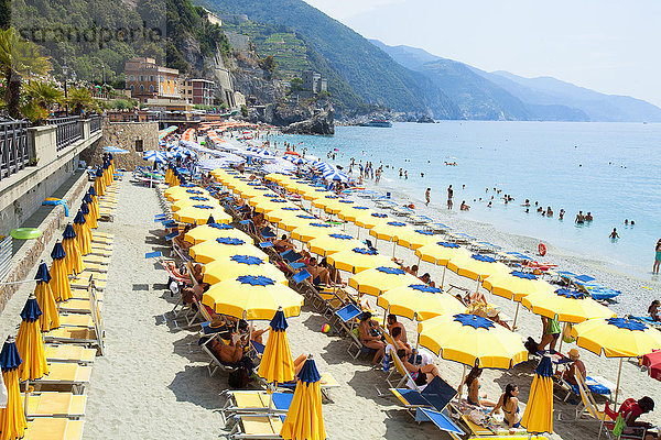 Italien Ligurien Cinque Terre Monterosso Strand