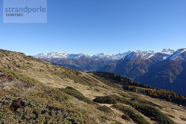 Schweiz  Europa  Wallis  Bettmeralp  Berge  Herbst
