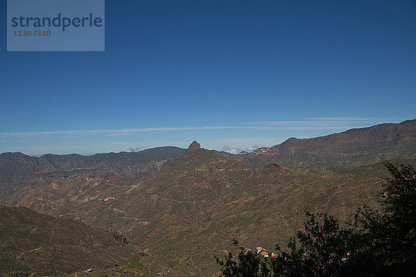 Gran Canaria  Kanarische Inseln  Spanien  Tejeda  Europa  Klippe  Felsen  Berge  Vegetation  vulkanisch  Roque Bentayga  Bentayga  Bentaiga