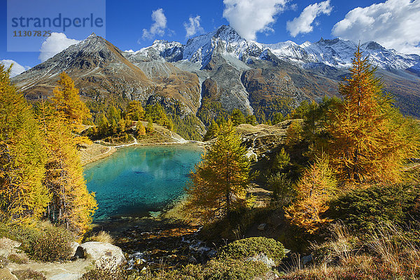 Lac Bleu  Grande Dent de Veisivi  Dent de Perroc  Aiguille de la Tsa  Wallis  Schweiz