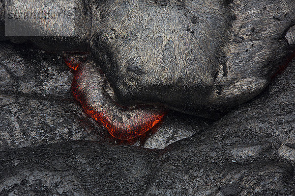 Big Island  Lava  Kahaualea Natural Aera Reserve  Reservat  Vulkane  Nationalpark  Big Island  USA  Hawaii  Amerika  Vulkanisch  Lava  Natur  Feuer