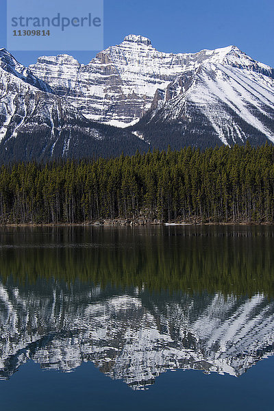 Banff  Nationalpark  Alberta  Kanada  See  Berge  Landschaft