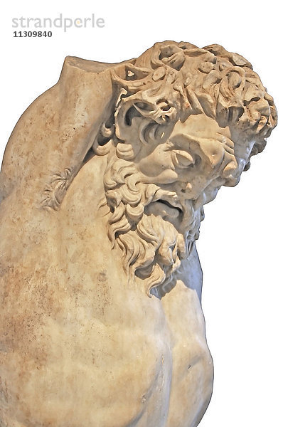 Antike griechische Skulptur des Meeresgottes Poseidon