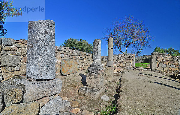 Die römischen Ruinen von Prazo im Norden Portugals in der Nähe des Flusses Duro