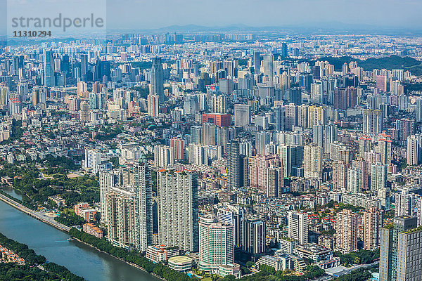 China  Provinz Guangdong  Guangzhou City  Skyline von Guangzhou