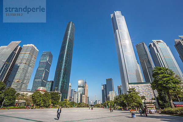 China  Provinz Guangdong  Stadt Guangzhou  Wuyang New Town  Internationales Finanzzentrum und Ostturm