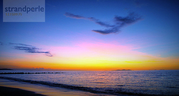 Fidschi  Meer  Sonnenuntergang  Romantisch  Stimmung  Wasser  Wolken  Farben  Abend  Stimmung  Strand  Meeresufer  Anker  Südpazifik  Paradies