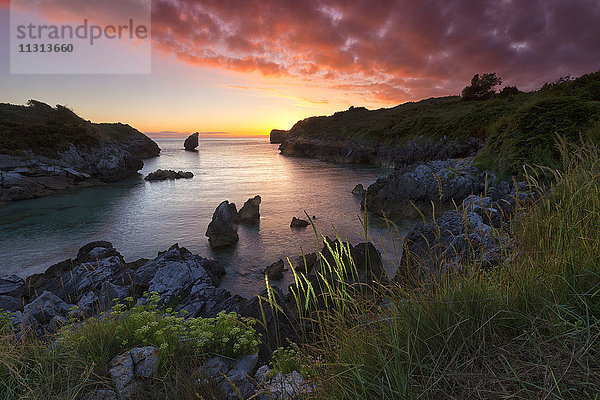 Spanien  Asturien  Buelna Strand