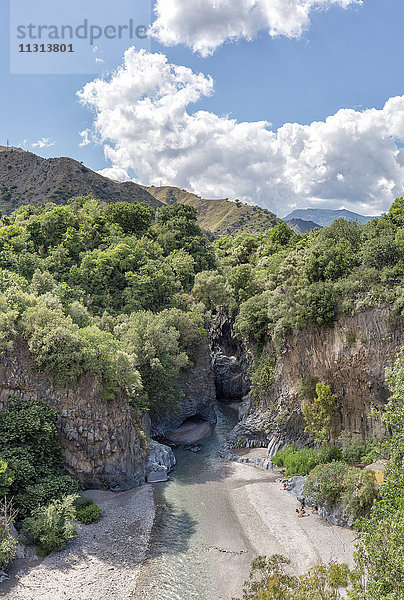 Die Schlucht des Flusses Alcantatara