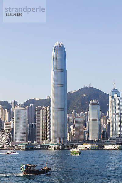 China  Hongkong  Skyline der Stadt und Star Ferry