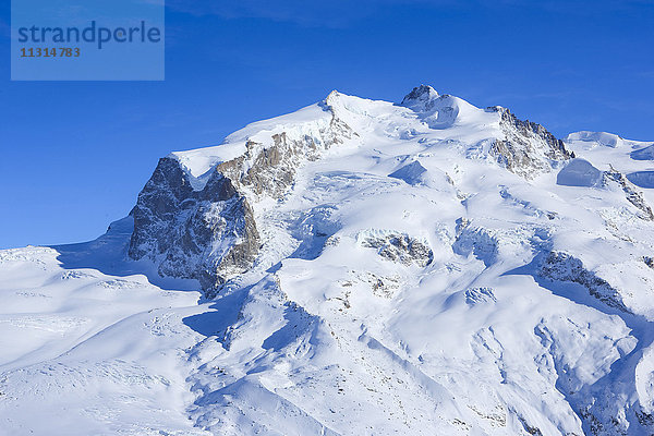 Monte Rosa - 4633 m  Dufourspitze - 4634 m  Wallis  Schweiz