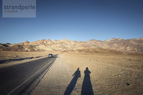 USA  Kalifornien  Death Valley  Artist's Drive bei Sonnenuntergang