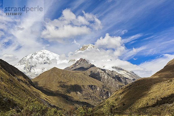 Peru  Anden  Cordillera Blanca  Huascaran Nationalpark  Nevado Huascaran
