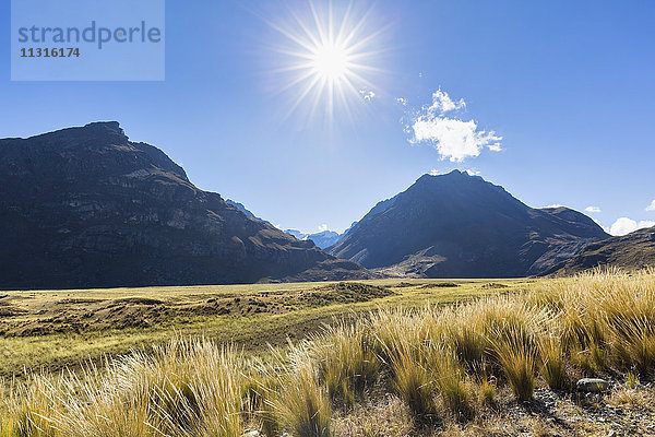 Peru  Anden  Cordillera Blanca  Huascaran Nationalpark  Nevado Mururaju