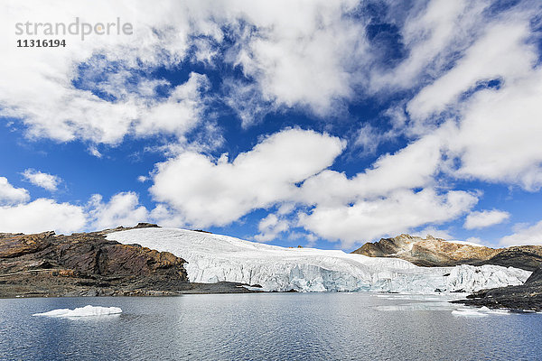 Peru  Anden  Cordillera Blanca  Huascaran Nationalpark  Nevado Tuco  Pastoruri Gletschersee