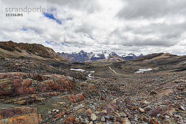 Peru  Anden  Cordillera Blanca  Huascaran Nationalpark  Nevado Mururaju  Pastoruri Gletscher