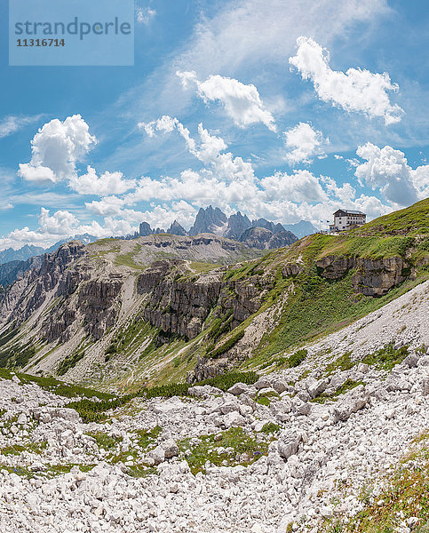 Misurina  Italien  Auronzo-Hütte  Drei Zinnen  Tre Cimi di Laveredo