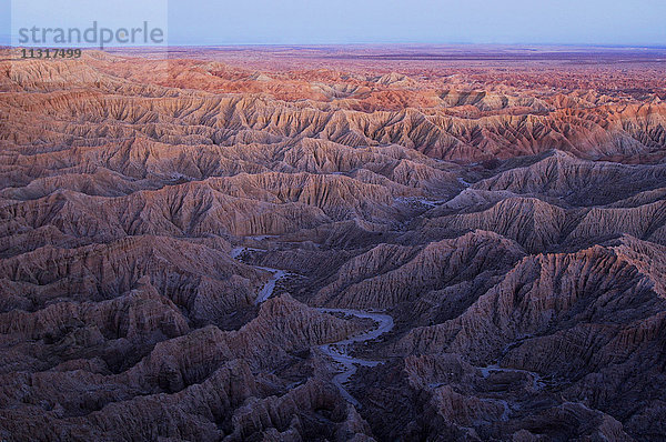 USA  Kalifornien  Font's Point  Anza Borrego  Wüste  State Park  Badlands  Landschaft  Wüstenlandschaft  Natur  Wüste
