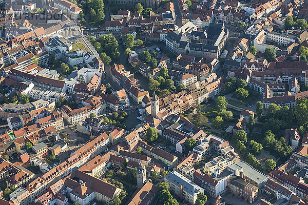 Deutschland  Erfurt  Luftbild der Altstadt