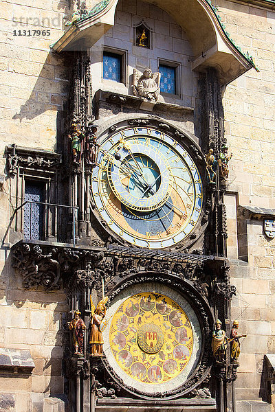 Tschechische Republik  Prag - Astronomische Uhr am Altstädter Ring