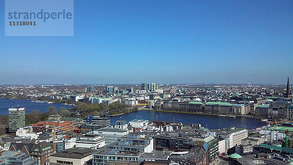 Hamburg  Blick über die Stadt