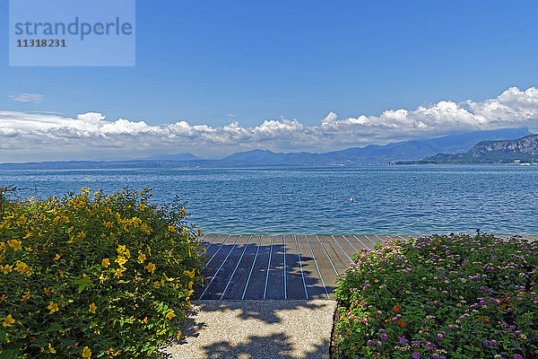 Uferpromenade  Gardasee  See