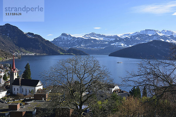 Weggis  Dorf  Vierwaldstättersee