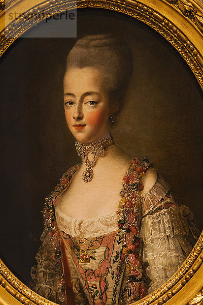England  London  Kensington  Victoria and Albert Museum alias V&A  Porträt von Marie-Antoinette von Francois Hubert Drouais aus dem Jahr 1773