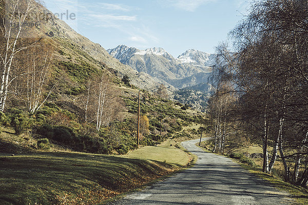 Frankreich  Pyrenäen  Landstraße am Pic Carlit