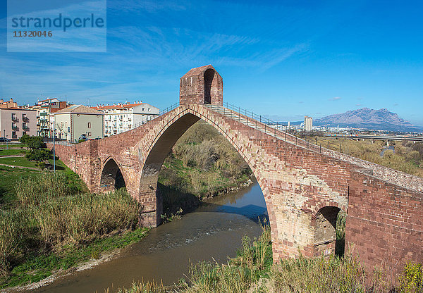 Spanien  Katalonien  Provinz Barcelona  Martorell Stadt  Teufelsbrücke  römisch gebaut