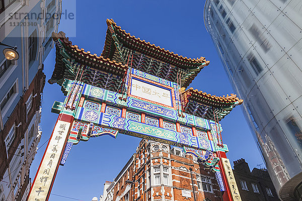 England  London  Soho  Chinatown  Chinesisches Tor