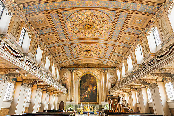 England  London  Greenwich  Old Royal Naval College  Die Kapelle