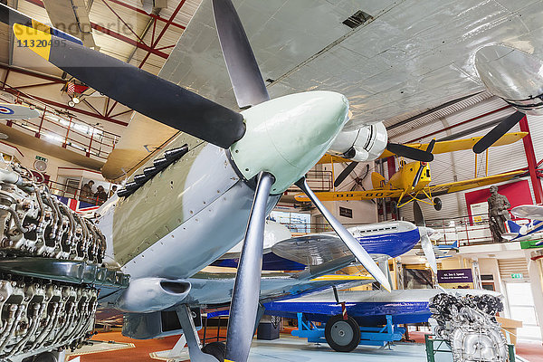 England  Hampshire  Southampton  The Solent Sky Museum  Ausstellung historischer Flugzeuge