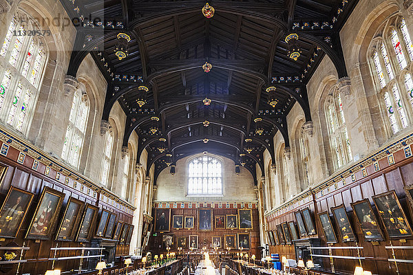 England  Oxfordshire  Oxford  Christ Church College  Speisesaal der Großen Halle
