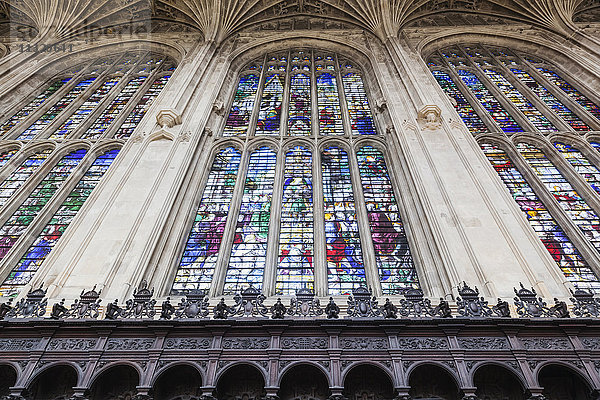 England  Cambridgeshire  Cambridge  King's College Chapel  Glasmalerei