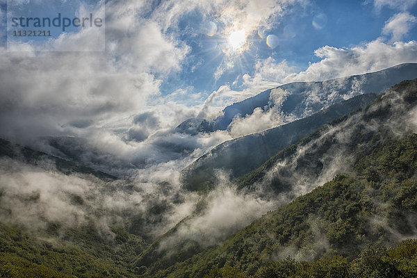 Italien  Umbrien  Regionalpark Monte Cucco  Valle delle Prigioni