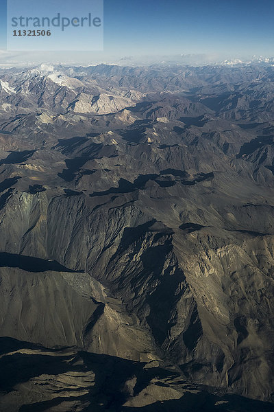 Chile  Luftaufnahme der Anden