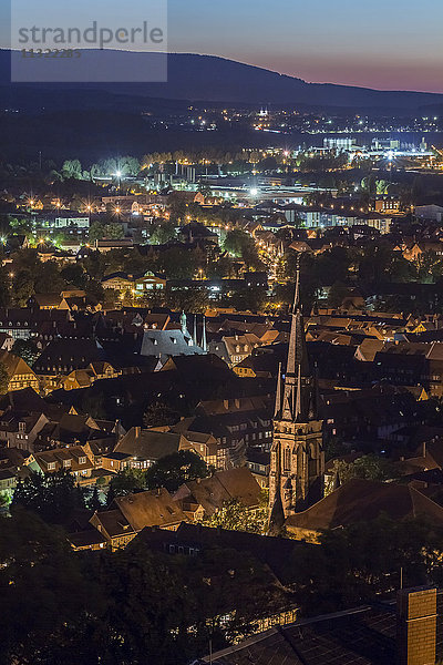 Deutschland  Sachsen-Anhalt  Wernigerode am Abend