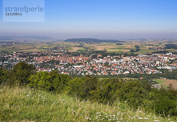 Deutschland  Bayern  Franken  Weißenburg  Stadtbild von Würzburg aus gesehen