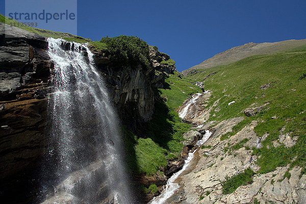 Wasserfall am Großglockner im Nationalpark Hohe Tauern